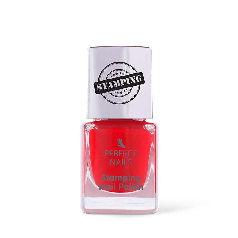 Stamping Nail Polish Red #004