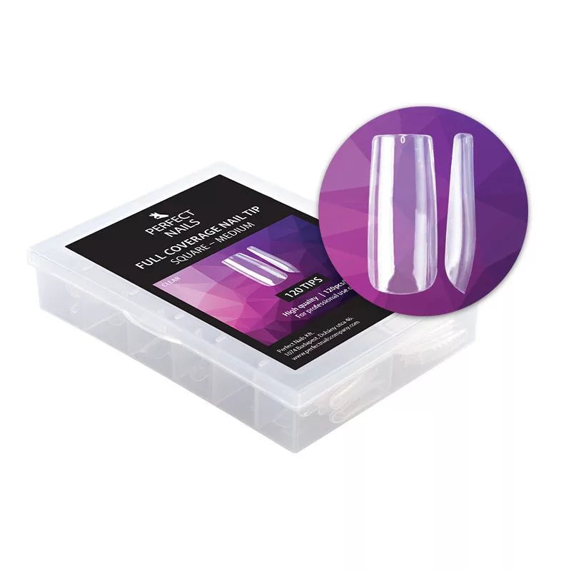 Full Coverage Gel Nail Tips - Square Medium